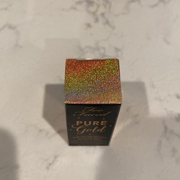 Too Faced Pure Gold Ultra Fine Face & Body Glitter - infused w/ real gold 0.07oz - Picture 2 of 5